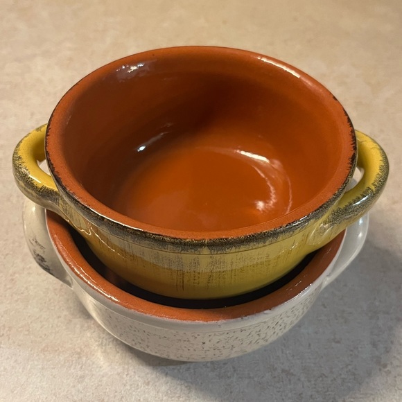 De Silva Terre D' Umbria Handmade Italian Pottery Soup Bowl Two Handles - Picture 10 of 10